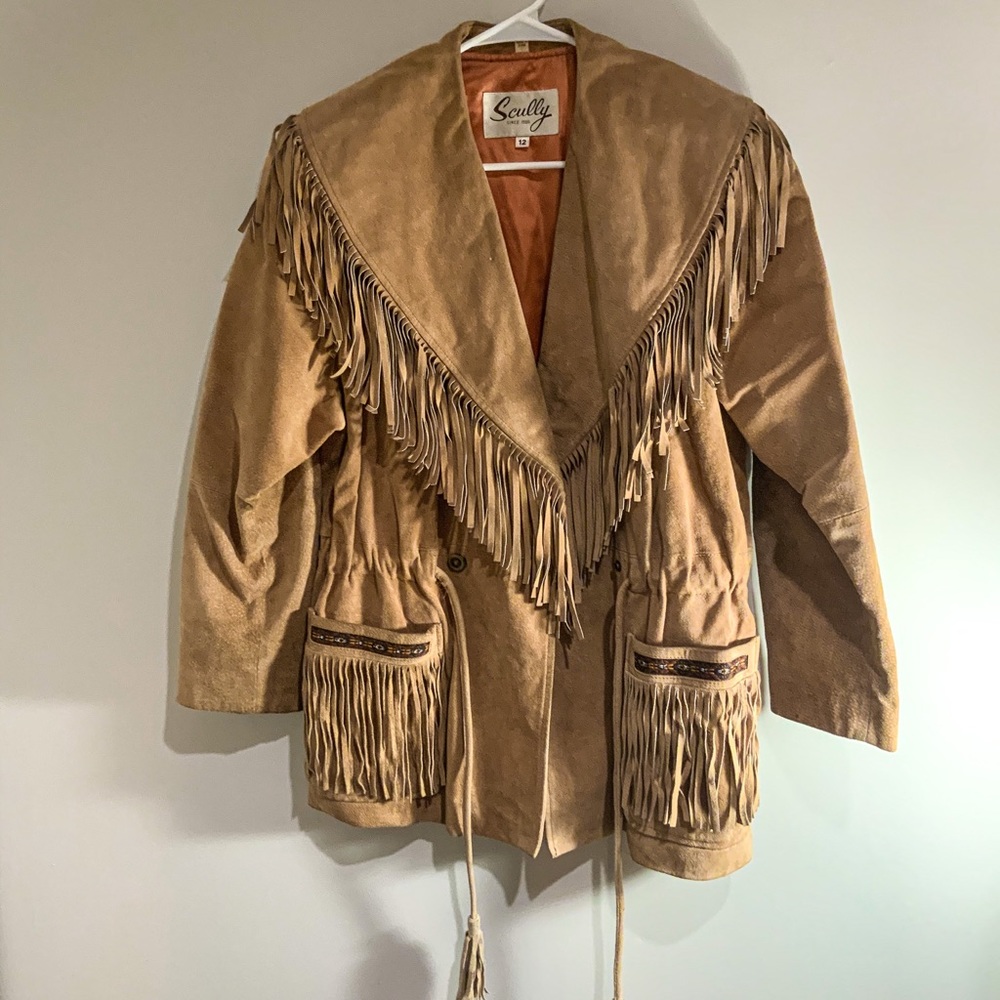VINTAGE SUEDE FRINGE JACKET